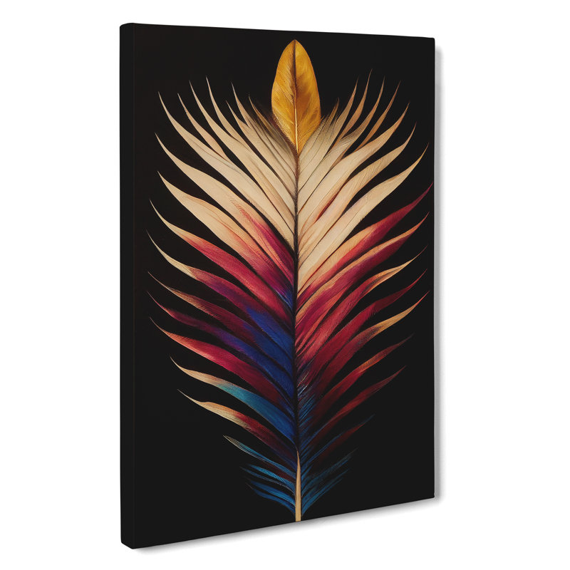 Sublime Feather - Wrapped Canvas, 50cm H x 35cm W x 3cm D