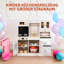Children's Wooden Play Kitchen With Light And Sound, Doll's Kitchen Wood For Children, 90 X 30 X 90 Cm, With Kitchen Accessories And 2 Pieces Storage Boxes, Toy For Children From 3 Years-117330211