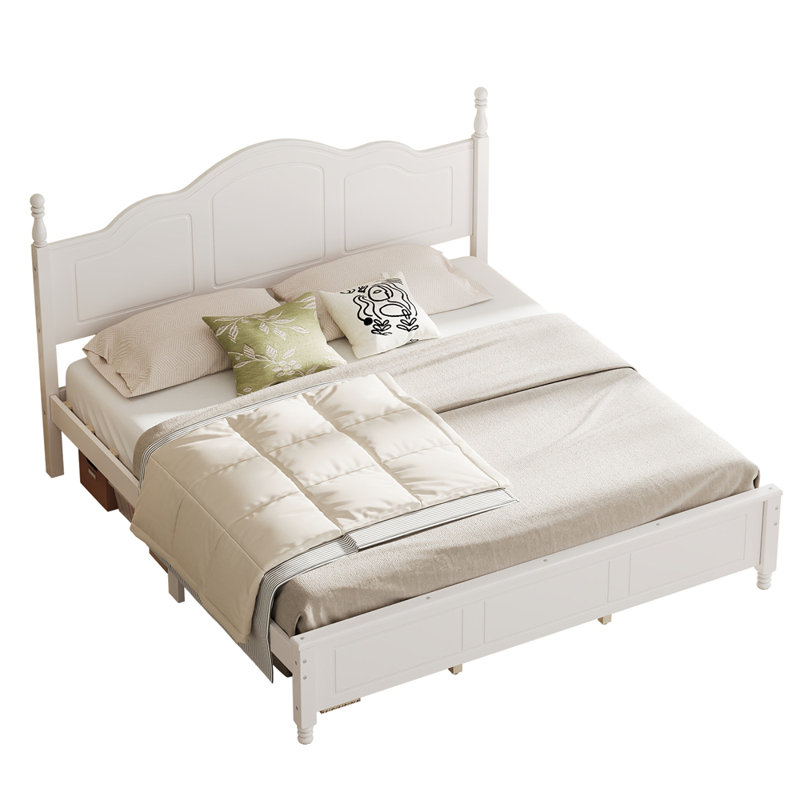 Cadre de lit plateforme Classic, White