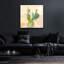 Art mural en verre épique «Desert Greenhouse 4» par Danhui Nai, 36 po x 36 po