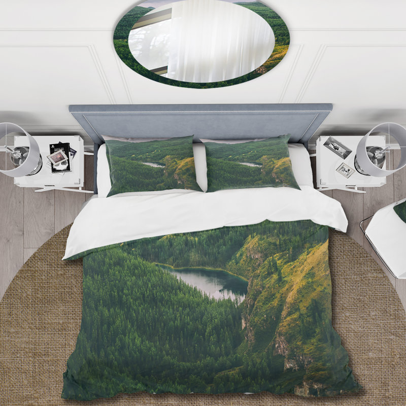Ensemble de housse de couette Majestic Mountain View In Moscow - microfibre de polyester