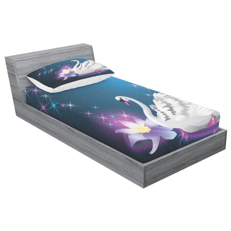 Microfiber Sheet Set, Twin Sheet Set with Fitted Sheet