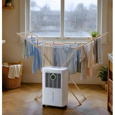 Portable Quiet Dehumidifier 12L/day with 3 Modes For Home/Office