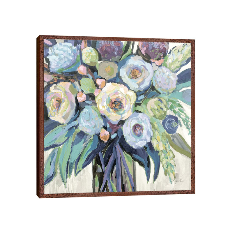 Nighttime Neutral by Jeanette Vertentes - Painting on Canvas, Classic Brown Wood Framed, 66.04 cm H x 66.04 cm W