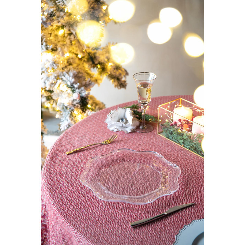 Ensemble de 6 assiettes en plastique Baroque