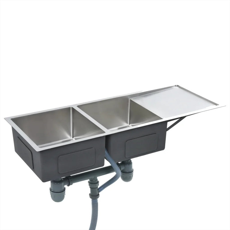 Belfry Kitchen Aislinn W Kitchen Sink, Silver