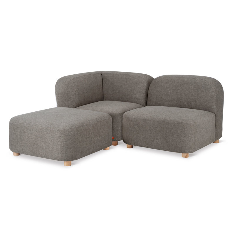 Canapé modulaire 3 pièces Circuit Modular, 100 % polyester balbuzard Bayview