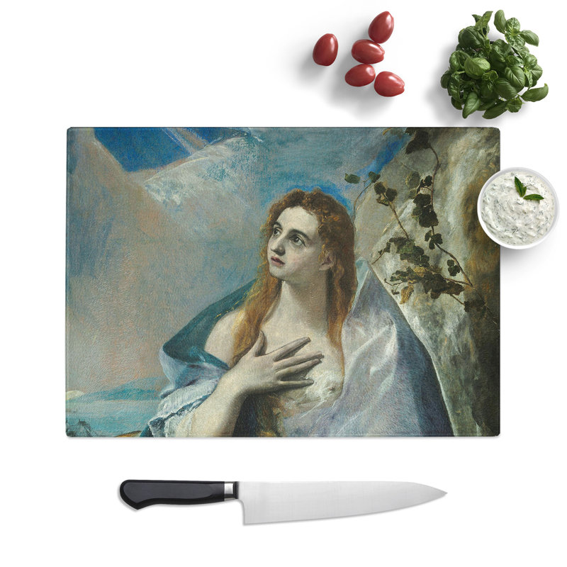 The Penitent Magdalene by El Greco Chopping Board, 0.4cm H x 28.5cm W x 39cm L