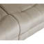Microfibre transitionnelle avec support lombaire et cadre en mousse à 8 ressorts à arc en acier inoxydable - beige