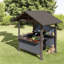 Pavillons et abris de jardin modernes en acier avec rangement - Abri barbecue extérieur