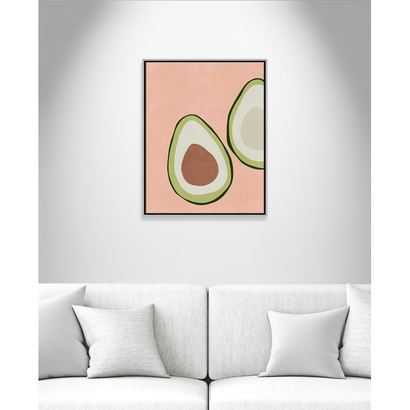 Avocat tranché - reproduction d'art, Toile, H 29,5 po x l 23,5 po x P 2 po, Toile avec cadre argenté