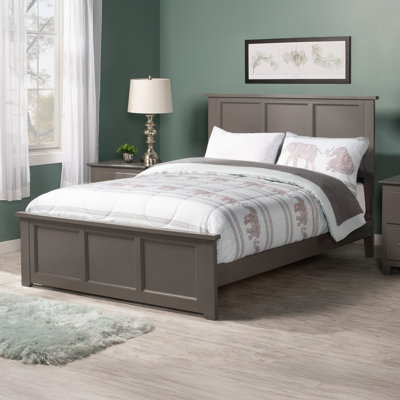 Amear Solid Wood Foundation Bed with Matching Footboard