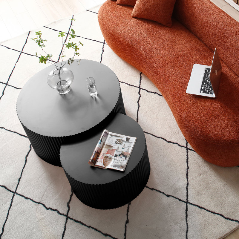 Berneice Nesting Coffee Table, Black