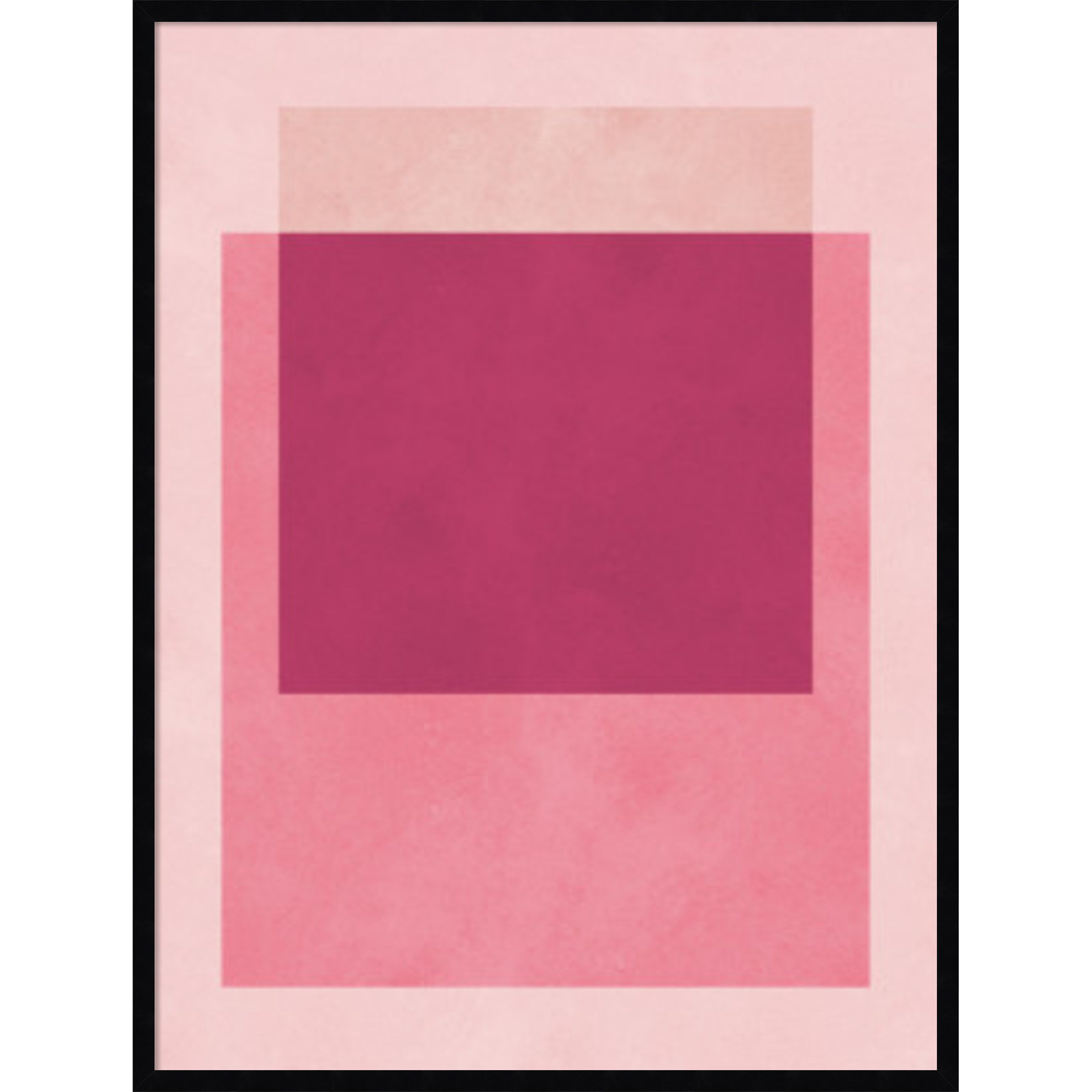 Overlapping geometry 12 by Norvin Wood Framed Wall Art Print, 41" H x 31" W, Black