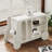 Ramonte Modern White Side Table With Open Storage Small Side Table