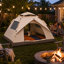 Tente de camping pour 4 personnes avec protection UV, tente familiale extérieure imperméable de L 82,7 po