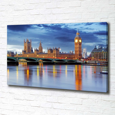 River Thames London - Wrapped Canvas Print