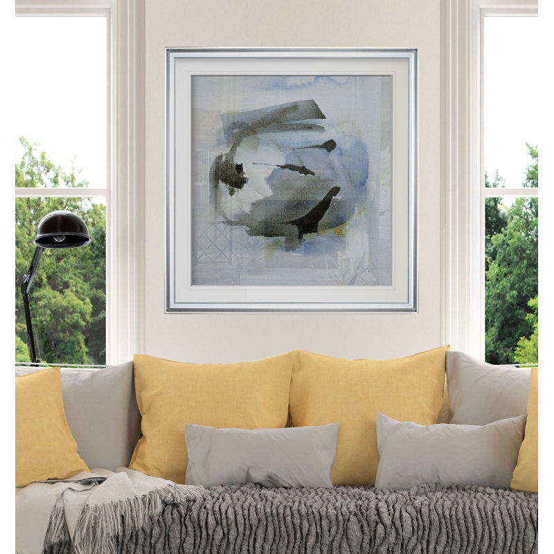 Cool Water III - Imprimé, H 37 po x l 37 po x P 1,5 po, Cadre argenté