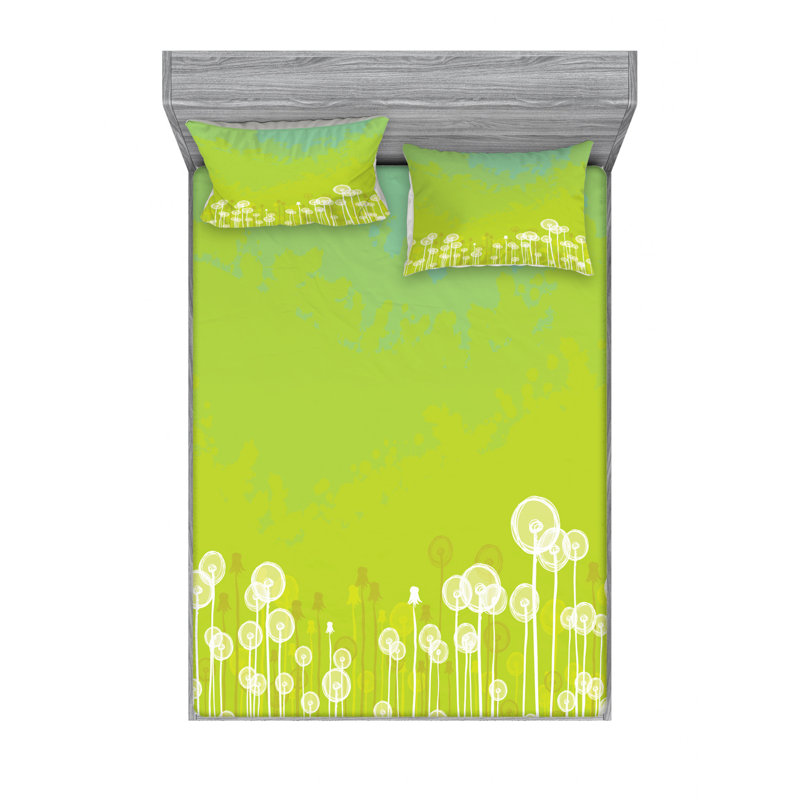 Microfiber Sheet Set, Queen Sheet Set with Fitted Sheet