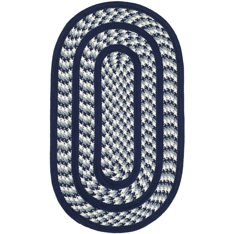 Tapis abstrait tissé à la main Georgina, Ovale 2 pi 6 po x 4 pi