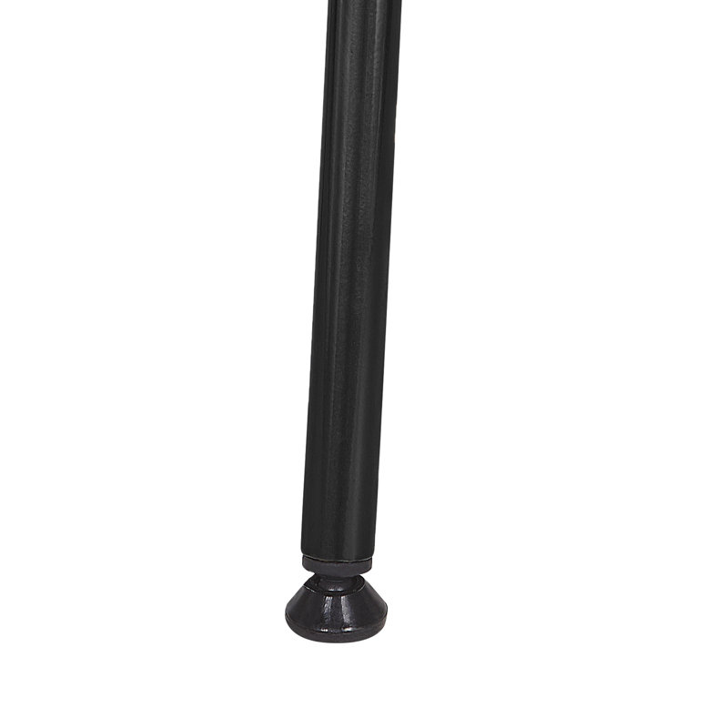 Bonneau 46cm H Upholstered Ladder Back Armchair, Black