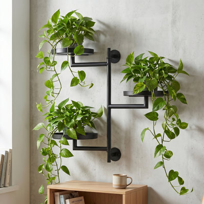 Porte-plante en métal pour fenêtre