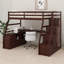Lit mezzanine avec tiroirs, tablettes et bureau-1619758511