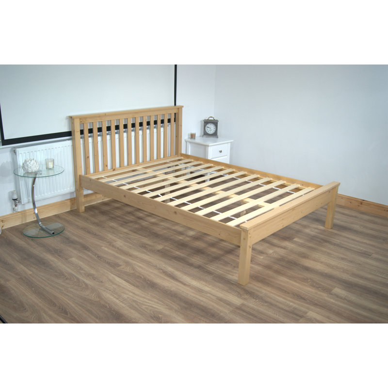 Wiltshire UV Waxed Pine Wooden Makenna Bed, Small Double (4')