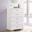 Commode et commode blanches ultrabrillantes