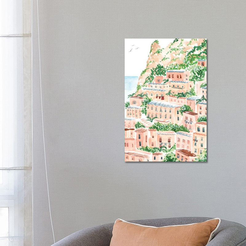 An Italian Shore by Sabina Fenn - Painting on Canvas, Wrapped Canvas, 66.04cm H x 45.72cm W x 1.91cm D