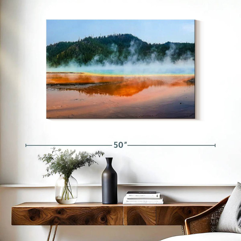 Alvord Hot Spring At Yellowstone, 26'' H x 39'' W