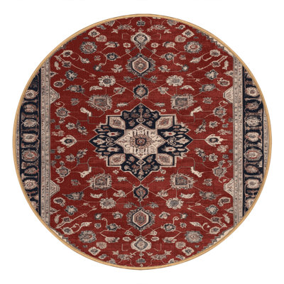 Machine Washable Persian Brown Area Rug