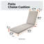 Coussin de chaise longue d'extérieur Jaylon-31769612-60168777