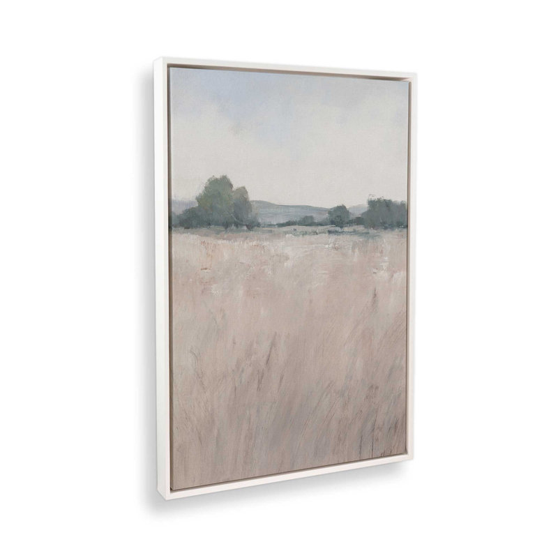 Impression sur toile Mute Countryside Serenity II, H 12,75 po x l 8,75 po x P 1,75 po, Cadre flottant blanc opaque