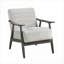 Fauteuil d'appoint avec cadre en bois de velours blanc doux pour sièges d'appoint de salon