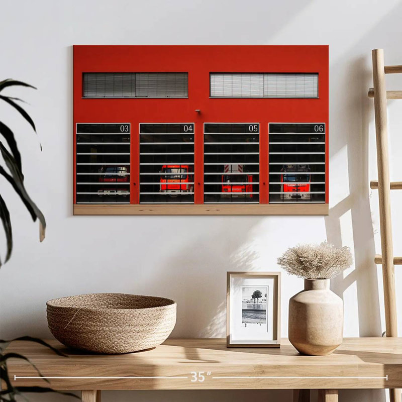 Caserne de pompiers à Esslingen, H 16 po x l 24 po