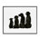 «Family Pet Silhouette Design», petits grands chiens, conception minimaliste par Ethan Harper - Peinture