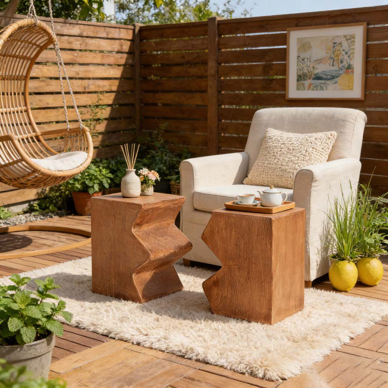 Ensemble de tables d'appoint, Naturel