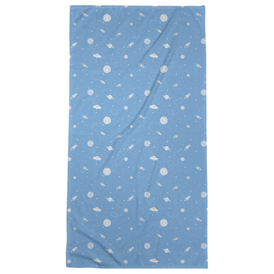 Serviette de bain à espace extérieur