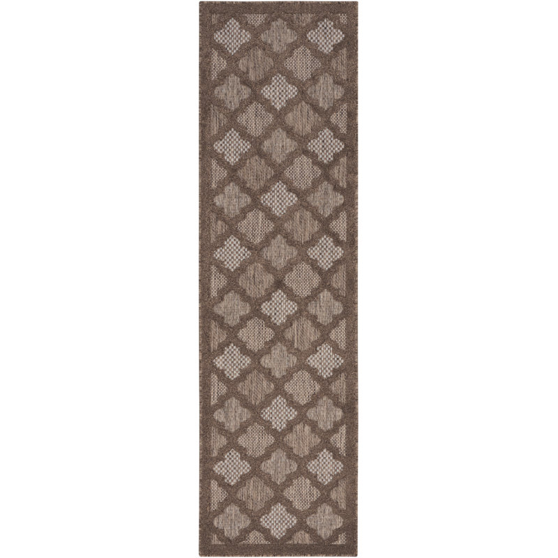 Moung Trellis Indoor/Outdoor Area Rug, Runner 2'2" x 14'