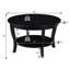Table basse avec tablette de 30 po Carbin-1712041290