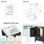Meuble-lavabo de 20 po avec lavabo, porte à fermeture douce et rangement-1398051511