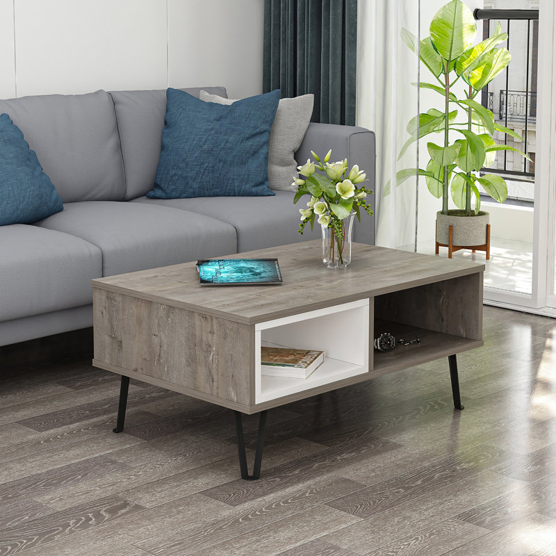 Amuri Single Coffee Table, Wenge/White