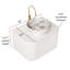 Ensemble de meuble-lavabo mural simple 24 po avec lavabo vasque en marbre, blanc-1993135891-1993135895