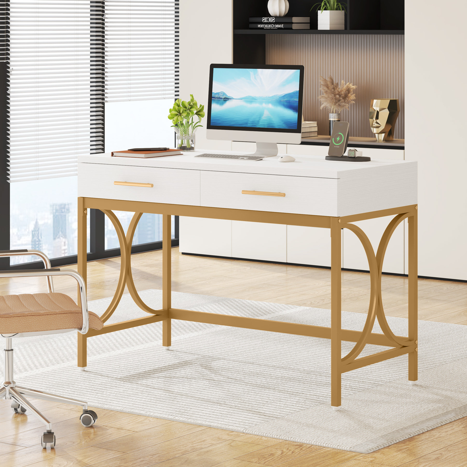 https://assets.wfcdn.com/im/27473032/compr-r85/2330/233075873/41-in-computer-desk-with-two-drawers-white-and-gold-modern-study-writing-desk.jpg
