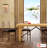 Cornesia Rectangular 68" Ash Solid Wood Four Leg Dining Table-1346883449