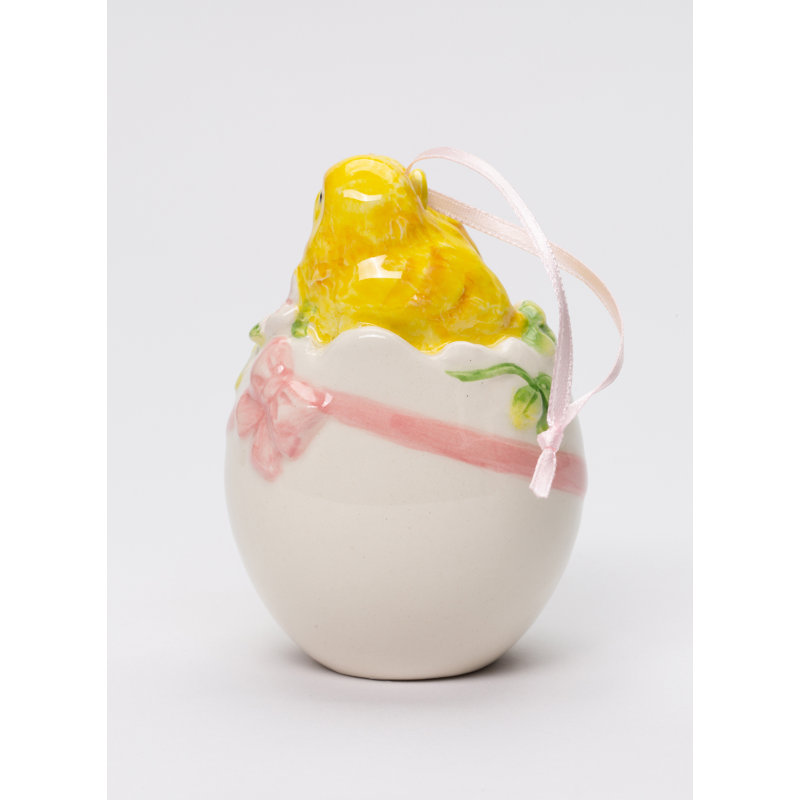 Décoration d'œuf de Pâques pour les poussins - 8,9 cm (3 1/2 po) de hauteur