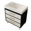 Meuble-lavabo simple 30 po avec lavabo en céramique et plateau en pierre frittée-742747955-742747960