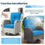 Ensemble de coussins de siège profond pour l'extérieur, coussins de siège épais et imperméables-297413709-297413699