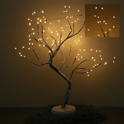 LED  Touch Sensitive Cooper Wire Tree Night Light